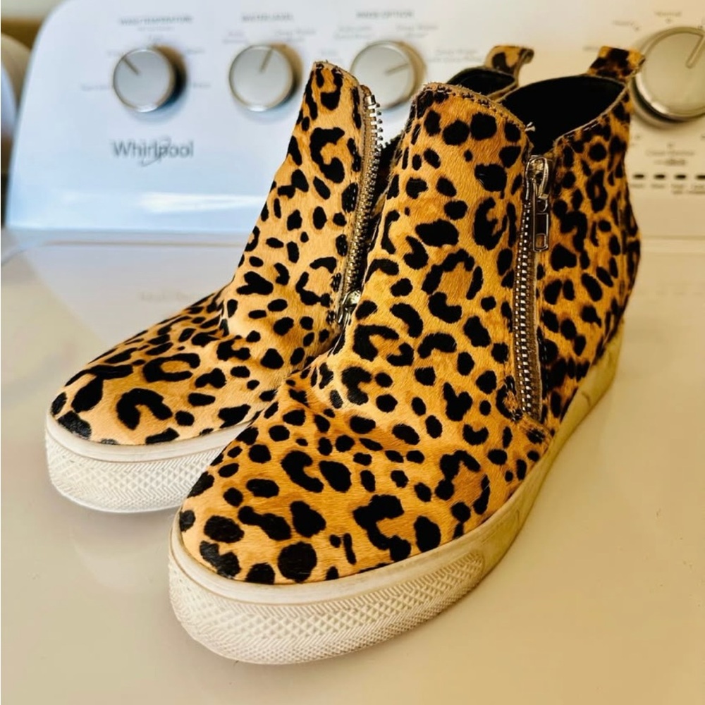 Steve Madden Leopard Print Women's High-Top Sneakers